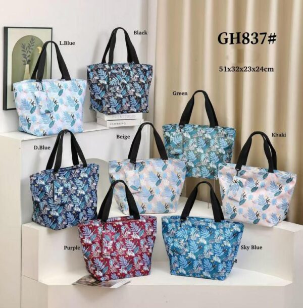 Amplio Bolso Shopper de Nylon con Precioso Diseño Animado + Monedero Extra con Cremallera para Mujer - Imagen 2