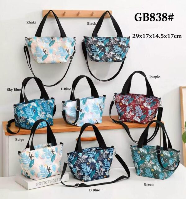 Bolsito de Mano en Nylon con Precioso Diseño Animado y 2 Bolsillos con Cremallera para Mujer - Imagen 2