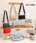 Bolso Bandolera Sintético de Mujer con Mini Solapa de Botón Frontal y 2 Bolsillos con Cremallera - Imagen 2