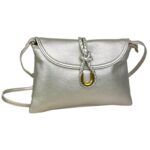 Bolso Bandolera Sintético de Mujer con Cierre de Cuerda, Solapa y Cremallera para Mujer