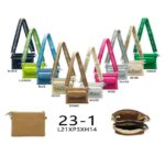 Bolsito Bandolera Sintético de Mujer con Bolsillo Frontal y 2 Compartimentos con Cierre de Cremallera - Imagen 2