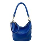 Bolso de Hombro de Mujer Piel Italiana con Cremalleras Laterales Decorativas - Imagen 7