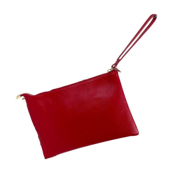 Bolso de Mano Piel Italiana con Enganche Dorado y Cierre de Cremallera para Mujer - Imagen 9