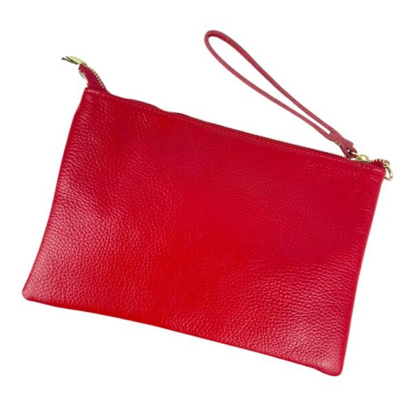 Bolso de Mano Piel Italiana con Enganche Dorado y Cierre de Cremallera para Mujer - Imagen 7