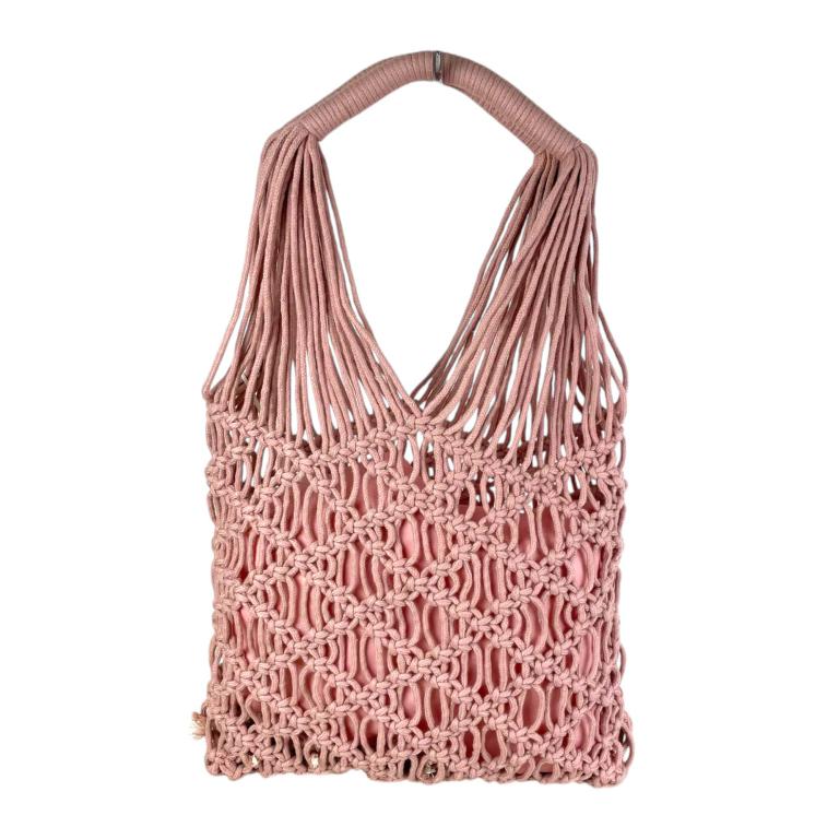 CG5780-210-Principal Bolso de Mano en Ratan y Ganchillo para Mujer + Neceser Extra con Cierre de Cremallera - Imagen 1