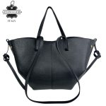 Bolso Grande de Piel Italiana con Gran Calidad, 2 Formas y Neceser Extra para Mujer - Imagen 3