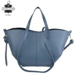 Bolso Grande de Piel Italiana con Gran Calidad, 2 Formas y Neceser Extra para Mujer - Imagen 5