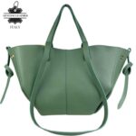 Bolso Grande de Piel Italiana con Gran Calidad, 2 Formas y Neceser Extra para Mujer - Imagen 7