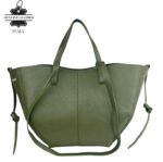 Bolso Grande de Piel Italiana con Gran Calidad, 2 Formas y Neceser Extra para Mujer - Imagen 11