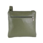 Bolso de Hombro en Piel Italiana con 3 Bolsillos Frontales bajo la Solapa de 2 Botones para Mujer - Imagen 21