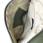 Bolso de Hombro en Piel Italiana con 3 Bolsillos Frontales bajo la Solapa de 2 Botones para Mujer - Imagen 25