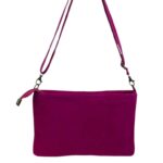 Bolso Bandolera en Piel de Serraje Italiana para Mujer con Tachuelas Decorativas Frontales y Cierre de Cremallera - Imagen 17