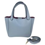 Bolso de Mano en Piel Italiana con Gran Calidad y 3 Compartimentos Interiores para Mujer