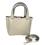 Bolso de Mano en Piel Italiana con Gran Calidad y 3 Compartimentos Interiores para Mujer - Imagen 7