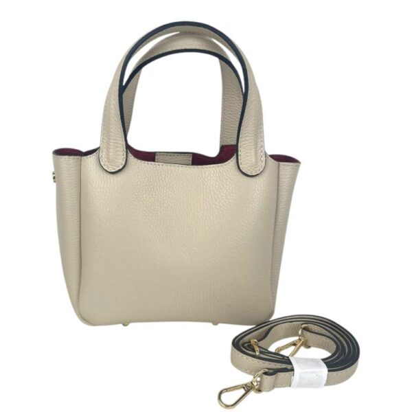Bolso de Mano en Piel Italiana con Gran Calidad y 3 Compartimentos Interiores para Mujer - Imagen 7