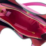 Bolso de Mano en Piel Italiana con Gran Calidad y 3 Compartimentos Interiores para Mujer - Imagen 15