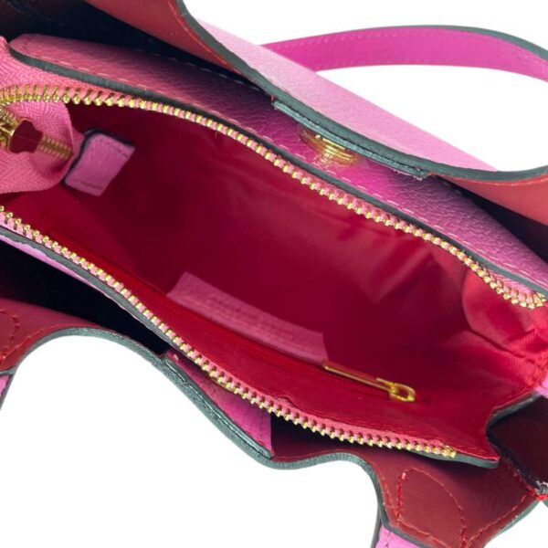 Bolso de Mano en Piel Italiana con Gran Calidad y 3 Compartimentos Interiores para Mujer - Imagen 15