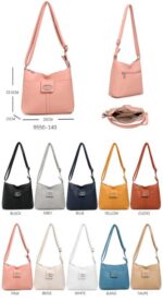 Bolso de Hombro Sintético para Mujer con Bolsillos Exteriores y Tira Bandolera Ajustable - Imagen 2