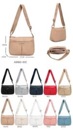 Bolso de Hombro Sintético para Mujer con 3 Bolsillos Exteriores y Tira Bandolera Ajustable - Imagen 2