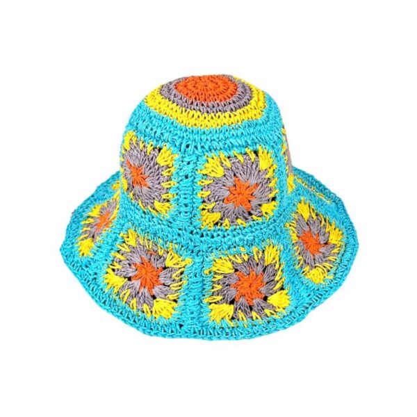 Sombrero de Papel Mujer con Diseño Flores y Talla Única para Verano - Imagen 20