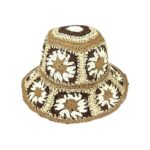 Sombrero de Papel Mujer con Diseño Flores y Talla Única para Verano - Imagen 23