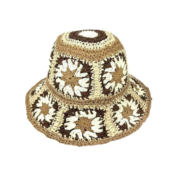 Sombrero de Papel Mujer con Diseño Flores y Talla Única para Verano - Imagen 23