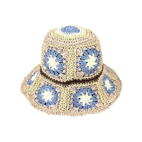 Sombrero de Papel Mujer con Diseño Flores y Talla Única para Verano - Imagen 19