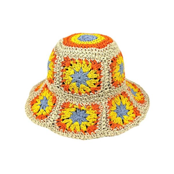 Sombrero de Papel Mujer con Diseño Flores y Talla Única para Verano - Imagen 28