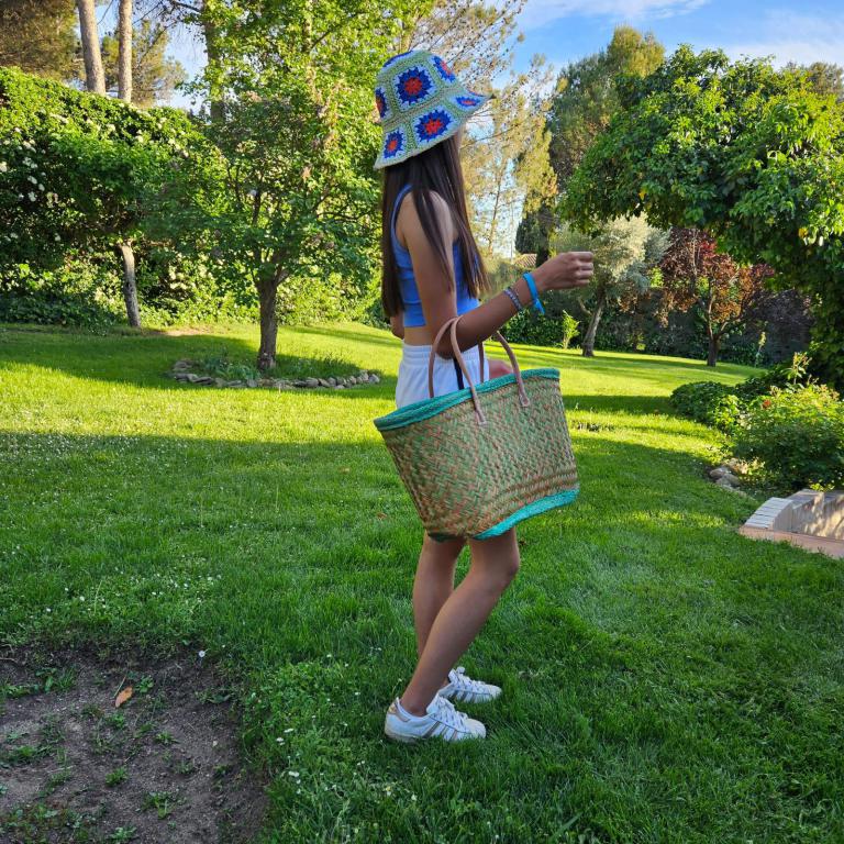 Sombrero de Papel Mujer con Diseño Flores y Talla Única para Verano-Portada7 Sombrero de Papel Mujer con Diseño Flores y Talla Única para Verano - Imagen 1
