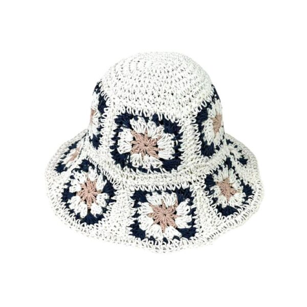 Sombrero de Papel Mujer con Diseño Flores y Talla Única para Verano - Imagen 17