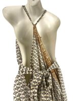 Vestido Largo en Algodón para Mujer con Espalda Descubierta, Tirantes y Precioso Diseño - Imagen 4