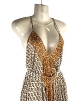 Vestido Largo en Algodón para Mujer con Espalda Descubierta, Tirantes y Precioso Diseño - Imagen 3