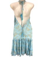 Vestido Artesanal Estilo Boho en Seda con Espalda Descubierta, Tirantes y Escote para Mujer - Imagen 2