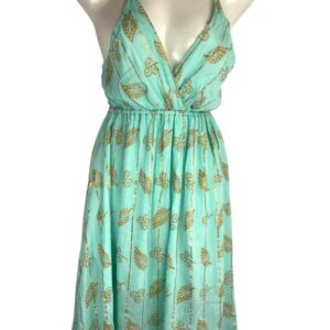 Vestido Ligero Artesanal con Espalda Descubierta, Tirantes, Escote y Talla Única para Mujer