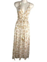 Vestido Largo Artesanal para Mujer con Gran Calidad, Elegante Diseño, Escote y Tirantes