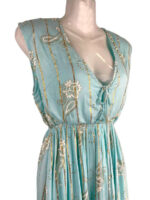 Vestido Largo Artesanal con Cordones Frontales, Escote y Talla Única para Mujer - Imagen 3