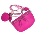 Riñonera Sintética de Mujer con Bolsillo Trasero y Cremallera + Monedero Extra Circular