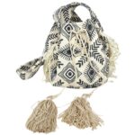 Bolso de Hombro Estilo Bohemio en Algodón con Cierre de Cuerdas y Gran Calidad para Mujer - Imagen 5
