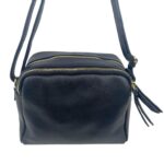 Bolso Bandolera en Piel Italiana con 3 Compartimentos con Cierre de Cremallera y Gran Calidad Mujer - Imagen 4