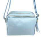 Bolso Bandolera en Piel Italiana con 3 Compartimentos con Cierre de Cremallera y Gran Calidad Mujer - Imagen 5