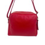 Bolso Bandolera en Piel Italiana con 3 Compartimentos con Cierre de Cremallera y Gran Calidad Mujer - Imagen 9