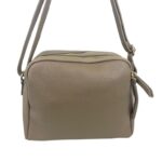 Bolso Bandolera en Piel Italiana con 3 Compartimentos con Cierre de Cremallera y Gran Calidad Mujer - Imagen 3