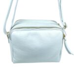 Bolso Bandolera en Piel Italiana con 3 Compartimentos con Cierre de Cremallera y Gran Calidad Mujer - Imagen 2