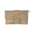 Bolso Bandolera en Piel Italiana para Mujer con Hebilla Decorativa, Solapa y Cremallera - Imagen 19