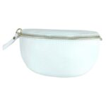 Riñonera Compacta de Piel Italiana para Mujer con Cierre de Cremallera y Compartimento Interior - Imagen 10