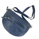 Amplia Riñonera de Piel Italiana para Mujer con Bolsillo Frontal y Cremallera - Imagen 5