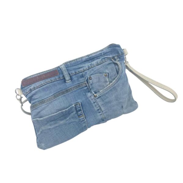 Bolso Bandolera de Algodón con Asa Corta Extraíble y Tira Bandolera en Piel para Mujer - Imagen 7