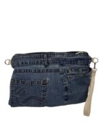 Bolso Bandolera de Algodón con Asa Corta Extraíble y Tira Bandolera en Piel para Mujer - Imagen 15