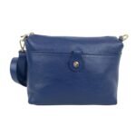 Bolso Bandolera en Piel Italiana con Bolsillo Frontal Bajo Mini Solapa de Botón y Cierre de Cremallera Mujer - Imagen 10