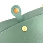 Bolso Bandolera en Piel Italiana con Bolsillo Frontal Bajo Mini Solapa de Botón y Cierre de Cremallera Mujer - Imagen 19